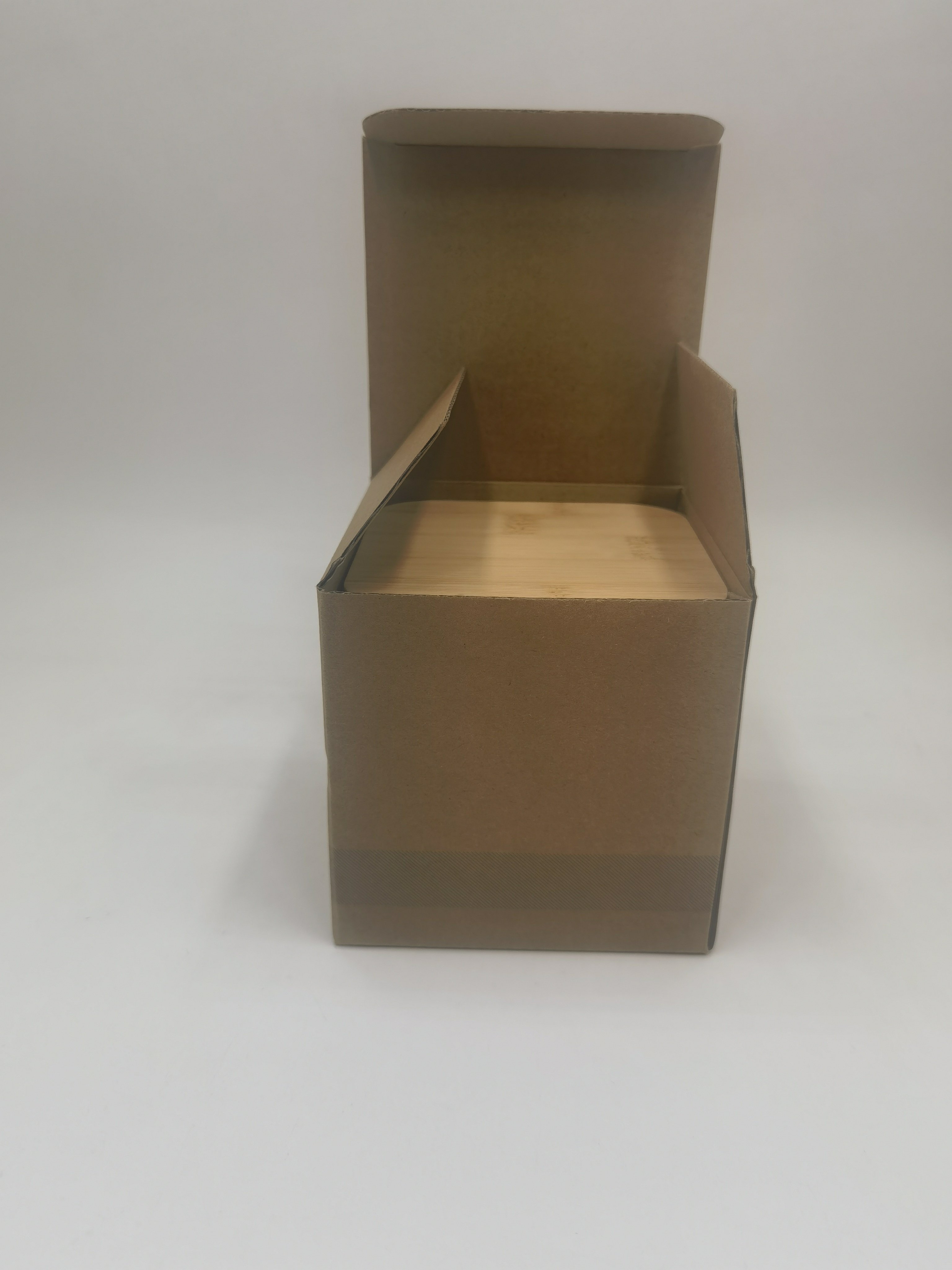 factory wholesale eco-friendly degradable bamboo fiber square storage box with bamboo lid
