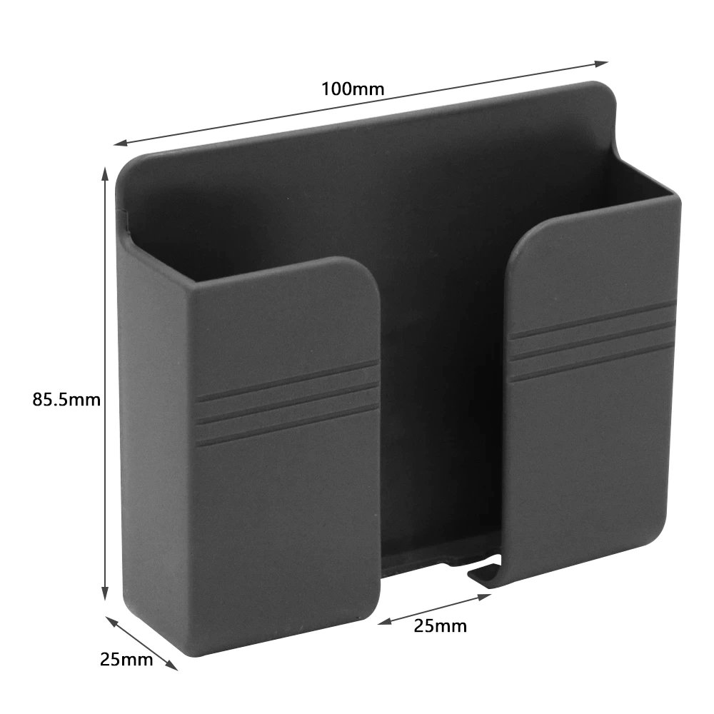 2024 4/2/1Pcs Multifunction Punch Free Wall Mounted Storage Box Organizer TV Remote Control Mobile Phone Plug Charging Holder