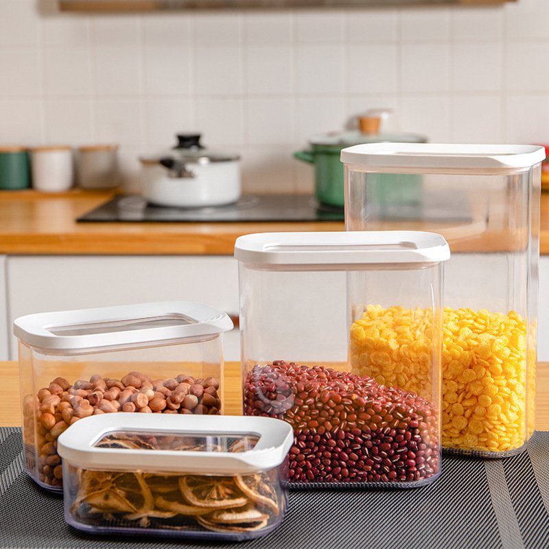 Wholesale Popular Plastic Food Storage Containers with Lids High Quality 2000ml BPA Free Food Storage Containers Storage Cans