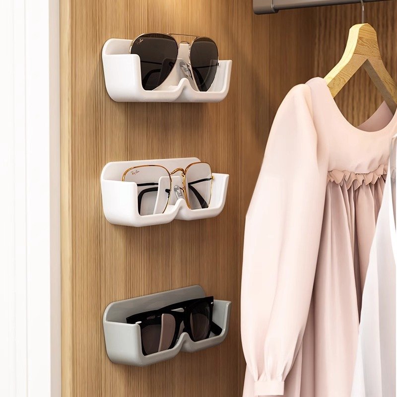 Sunglasses Holder Wall Mounted Eyeglasses Glasses Display Stand Sunglasses Organizer Rack Glasses Storage Box