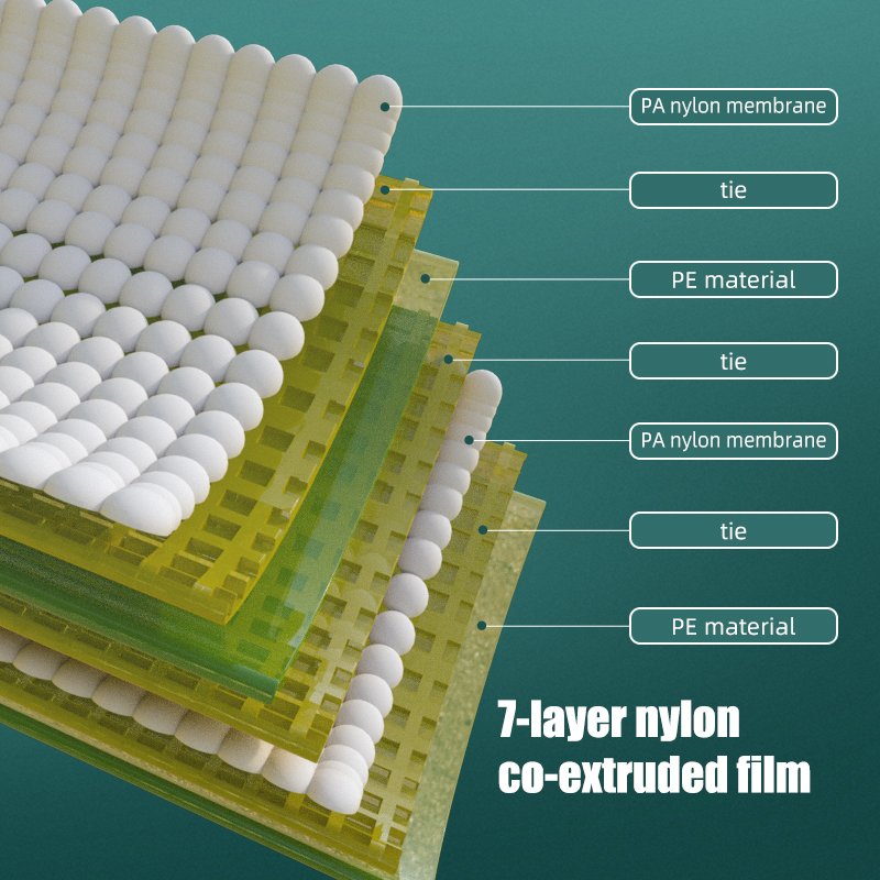 Custom Printed Embossed Rolls Vacuum Sealer Bags Food Grade Vacuum Seal Rolls for Sous Vide