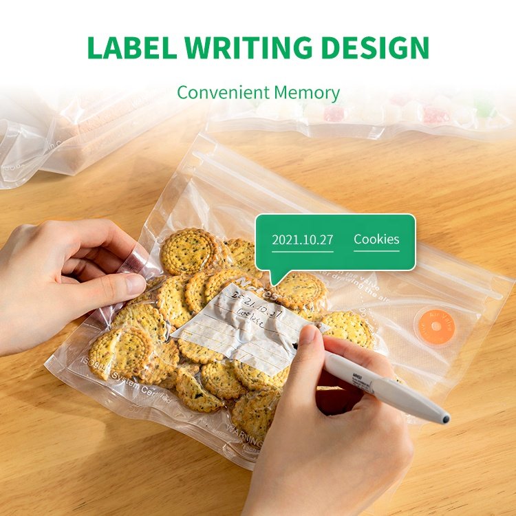 TAILI Food Grade Storage Saver Bag Preservation Vacuum Food Seal Bags With Pump Reusable Vacuum Food Bags