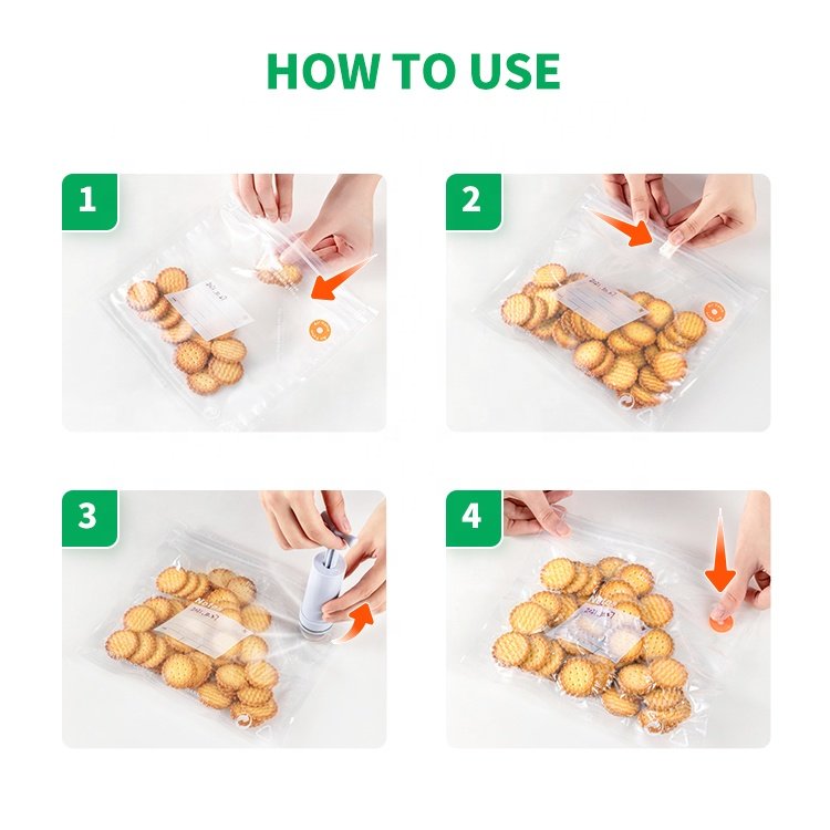 TAILI Food Grade Storage Saver Bag Preservation Vacuum Food Seal Bags With Pump Reusable Vacuum Food Bags