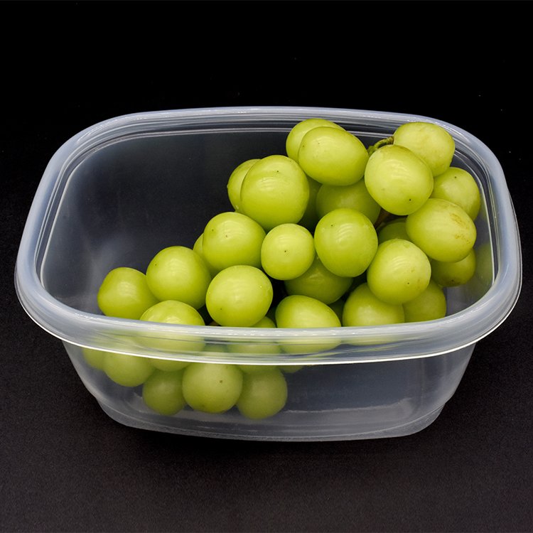 Sulide hot selling Kitchen Fridge 64oz Refrigerator Organizer Bins Fruits Vegetables Plastic Crisper With Lids