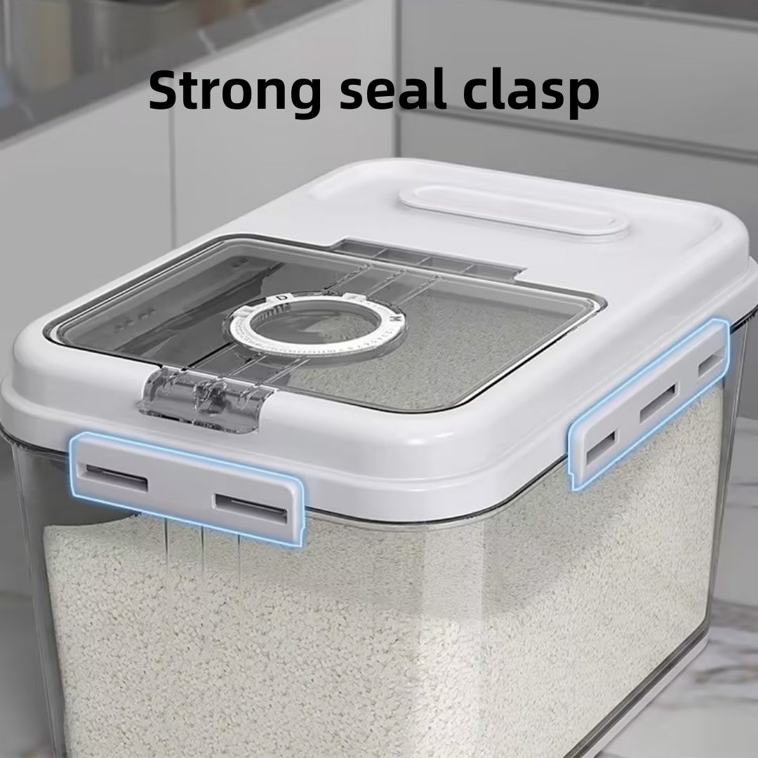 7.5kg Grain Rice Storage Container Large Sealed Grain Container Rice Storage Bin for Kitchen Pantry Household Nuts Rice