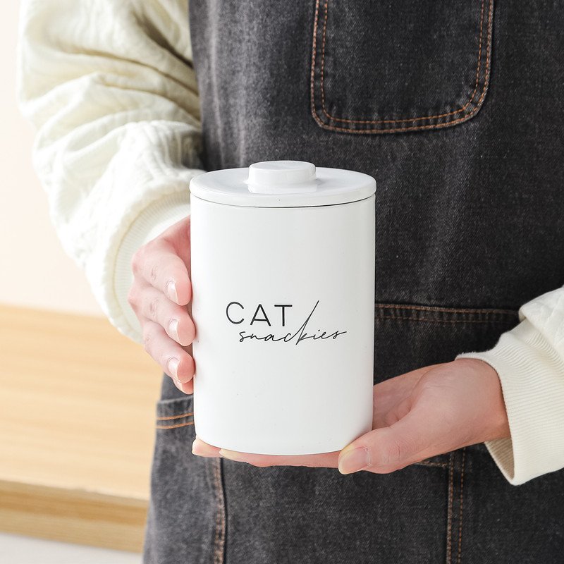 New arrival kitchenware custom decal ceramic food storage jar with lid tea coffee sugar canister set
