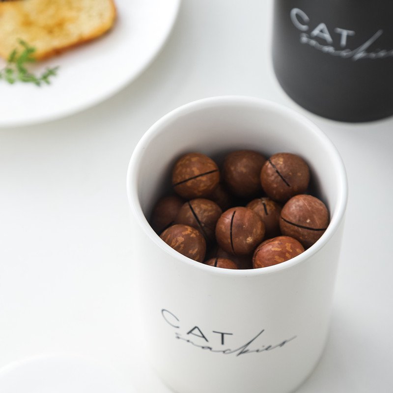 New arrival kitchenware custom decal ceramic food storage jar with lid tea coffee sugar canister set