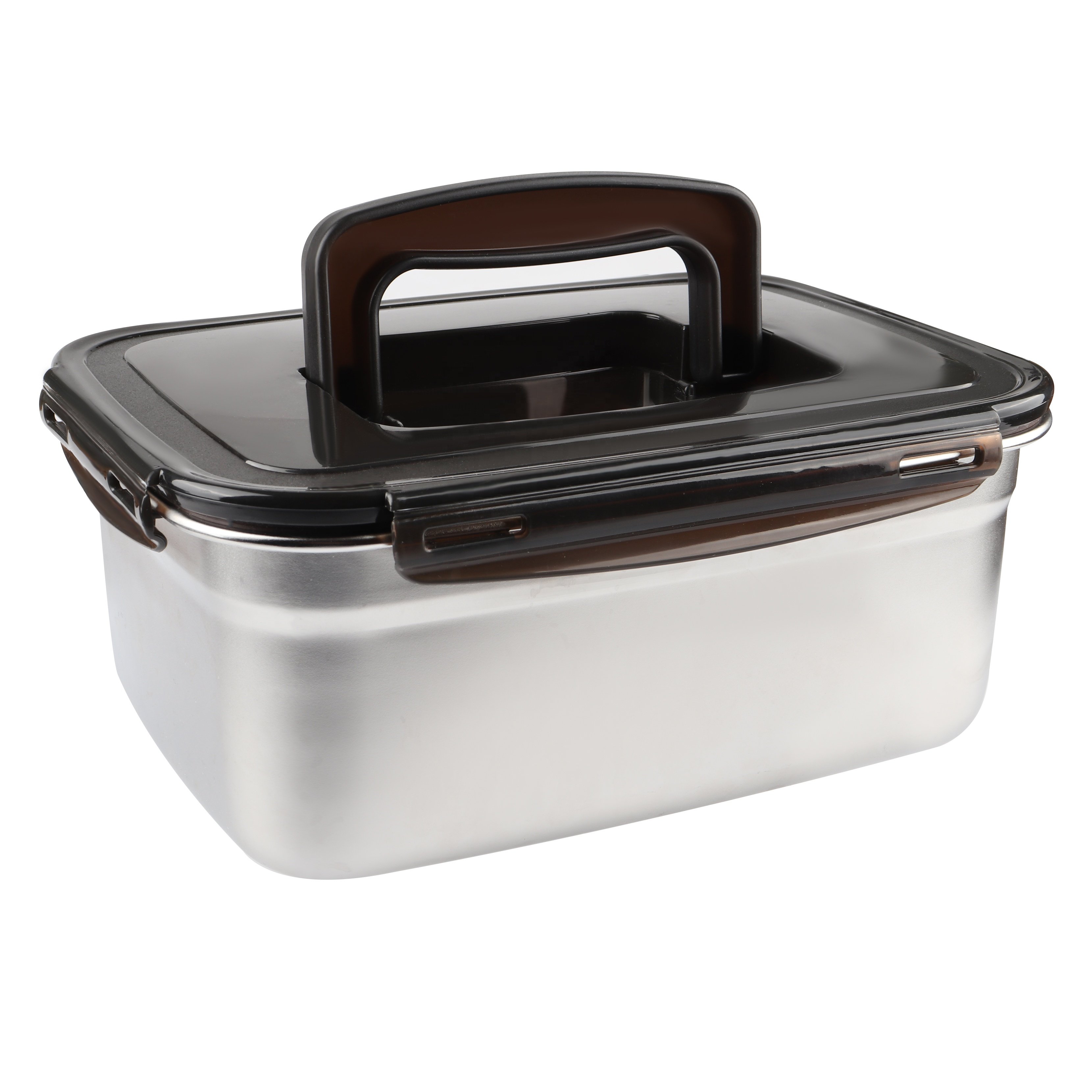 Stainless Steel Insulated Food Storage Container with Two Handles for Kitchen Use Catering Hot Boxes Food Pan Carrier
