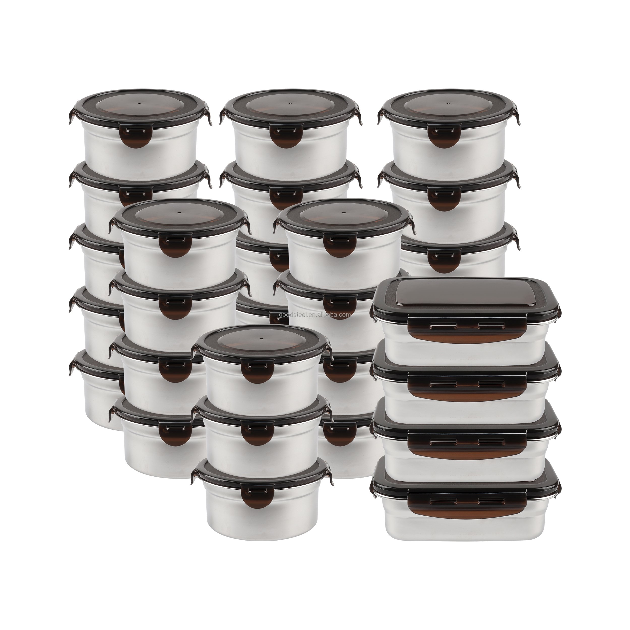 Stainless Steel Insulated Food Storage Container with Two Handles for Kitchen Use Catering Hot Boxes Food Pan Carrier