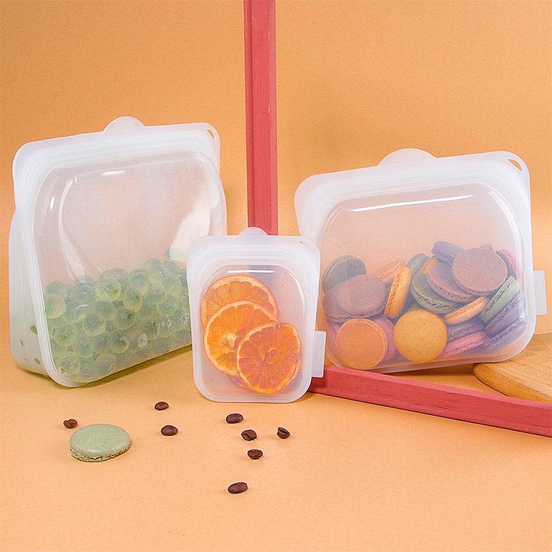 Reusable Silicone Food Storage Bag Snack Sandwich Bags Silicone Food Preservation Bag