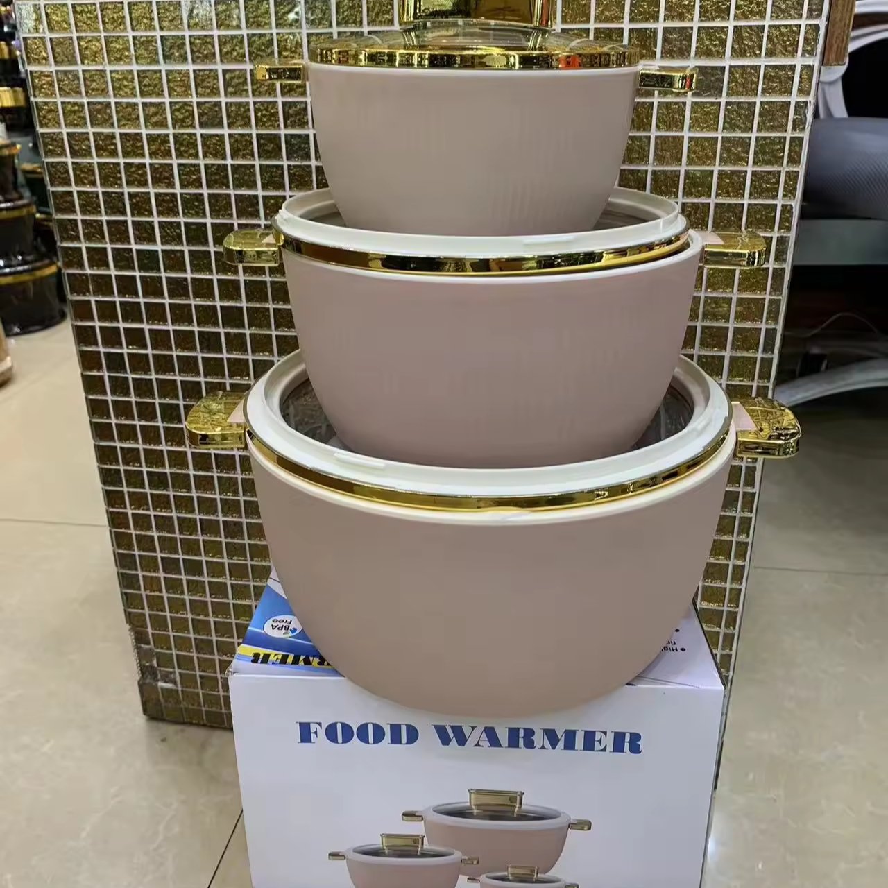 Cook Dinnerware New Arrival Hot Selling 1.8L+3.5L+6L Food Warmer Casserole Insulated Cookware Food Storage & Container