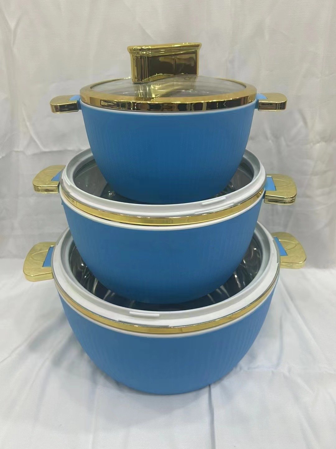 Cook Dinnerware New Arrival Hot Selling 1.8L+3.5L+6L Food Warmer Casserole Insulated Cookware Food Storage & Container