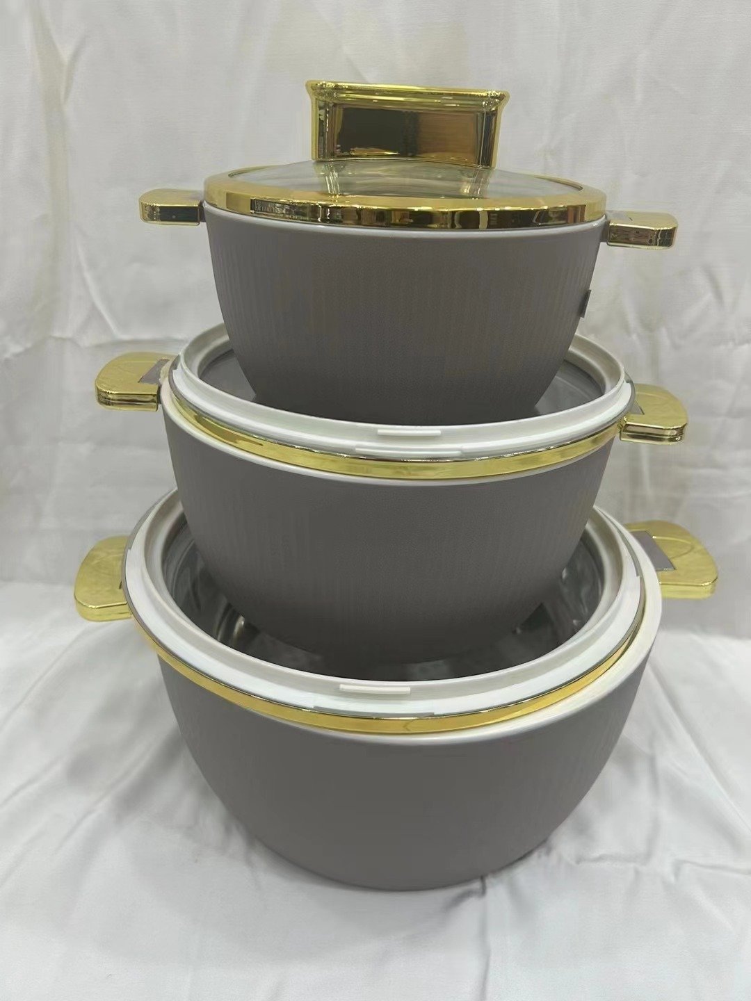 Cook Dinnerware New Arrival Hot Selling 1.8L+3.5L+6L Food Warmer Casserole Insulated Cookware Food Storage & Container