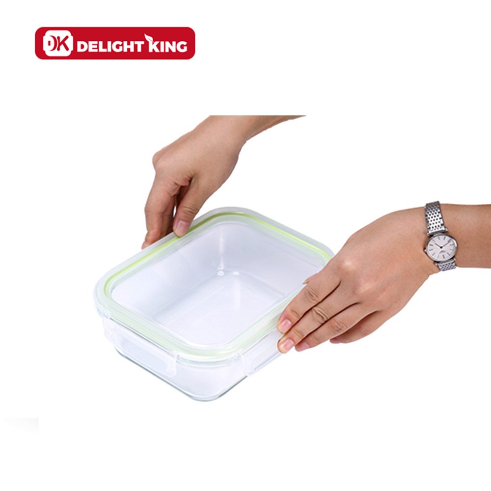 Customized airtight glass bento boxes set high quality back to school glass food container oven safe