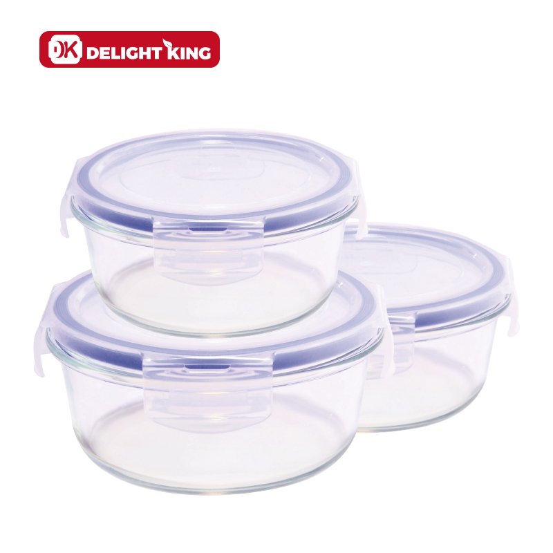 Customized airtight glass bento boxes set high quality back to school glass food container oven safe