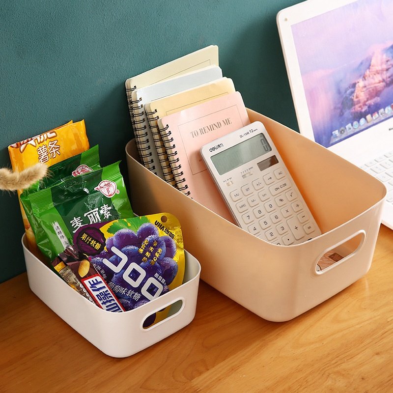 Simple Desktop Cosmetic Storage Box Multi-functional Plastic Sundries Storage Box