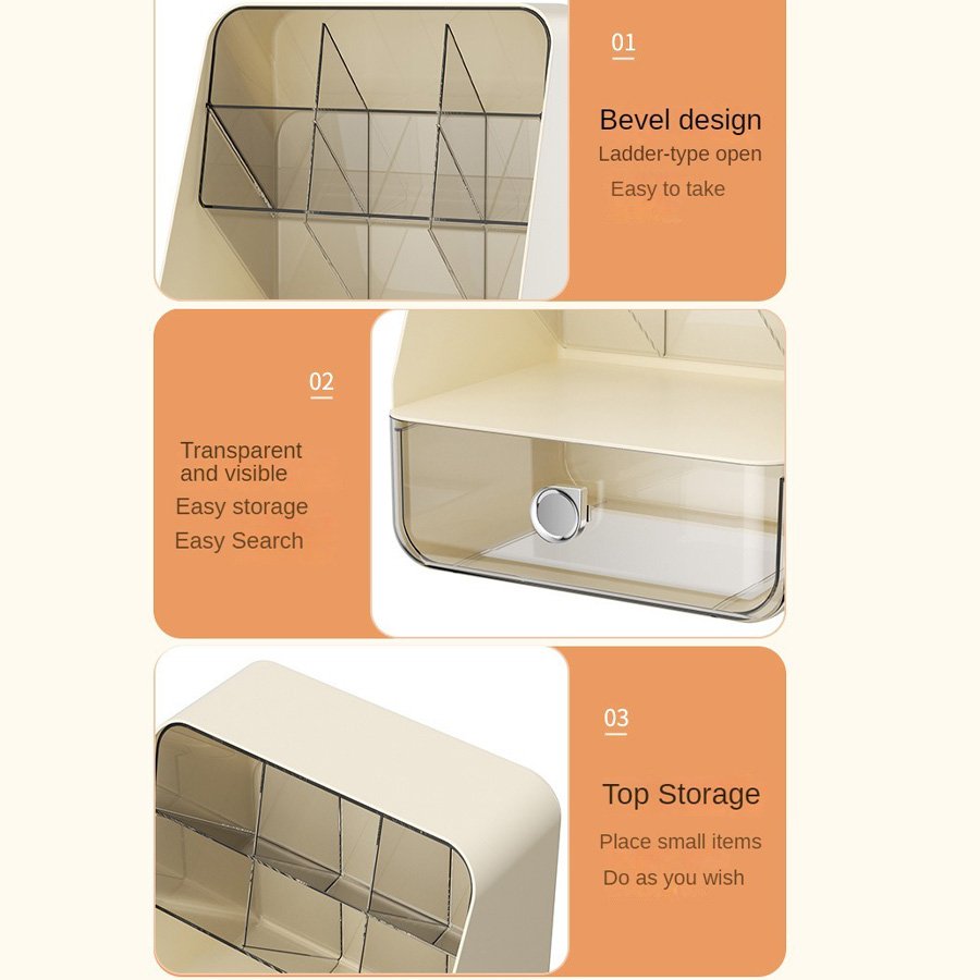 Large Capacity Diagonal Pen Stand Case Bucket Office Desktop Stationery Storage Drawer Pen Organizer Holder