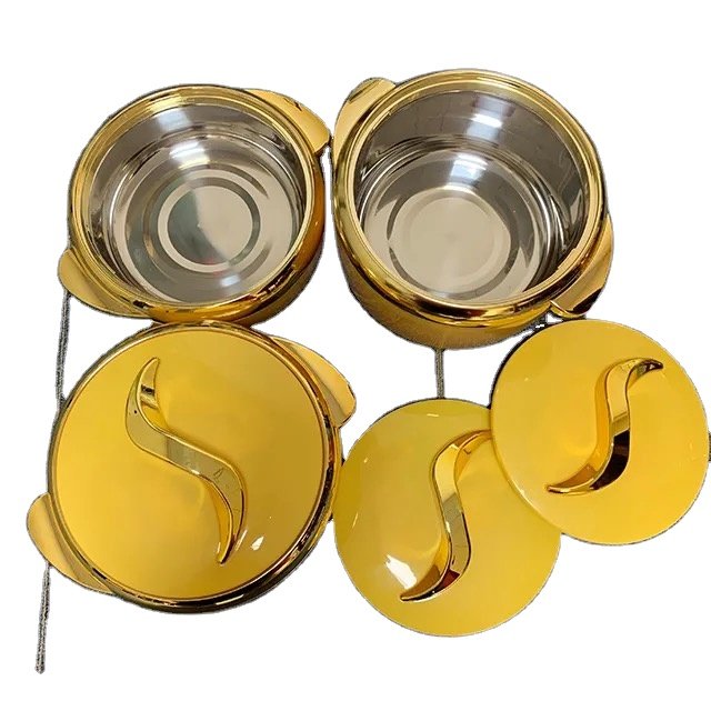 Bar Hotel round insulated container keep food hot for home and kitchen 1.5L+2L+2.5Lfood warmer set casserole
