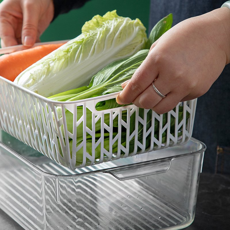 2023 New Product Ideas Cheap Household Products Good quality Transparent Refrigerator Storage Box