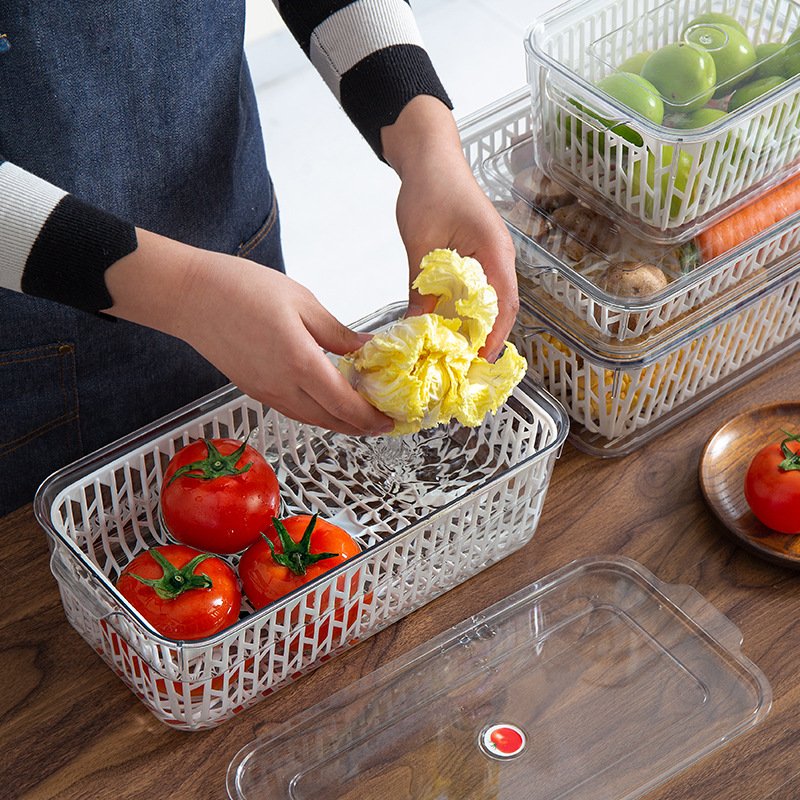 2023 New Product Ideas Cheap Household Products Good quality Transparent Refrigerator Storage Box