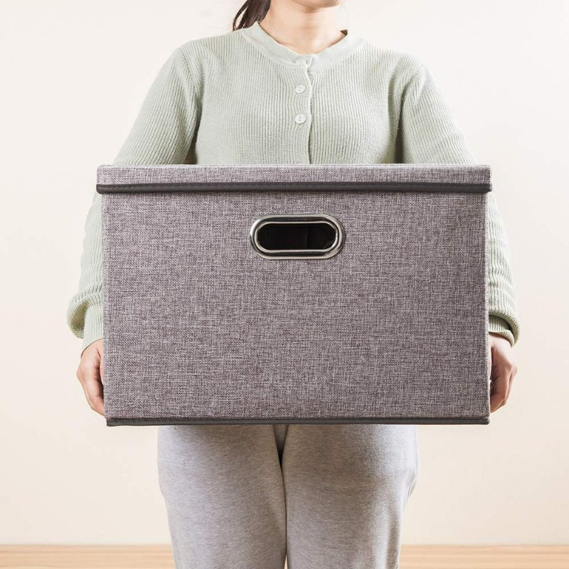 High Quality Household Items Foldable Storage Boxes Organizer Containers Baskets Cube with Cover for Home Bedroom Closet Office