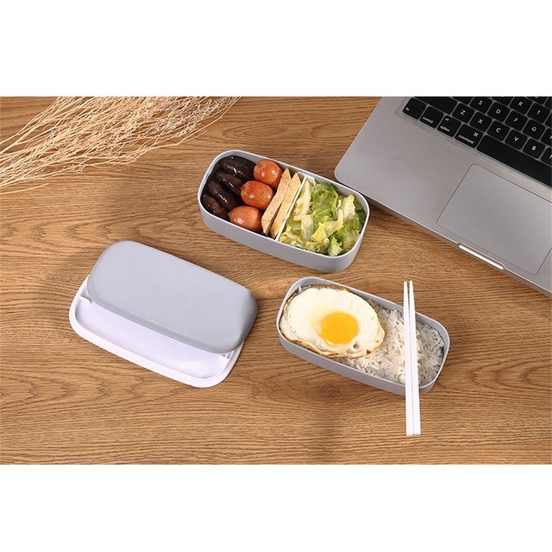 Syh707 Double-layer Lunch Box Healthy Material Food Storage Container Fresh-keeping Box Microwave Tableware Lunch Box