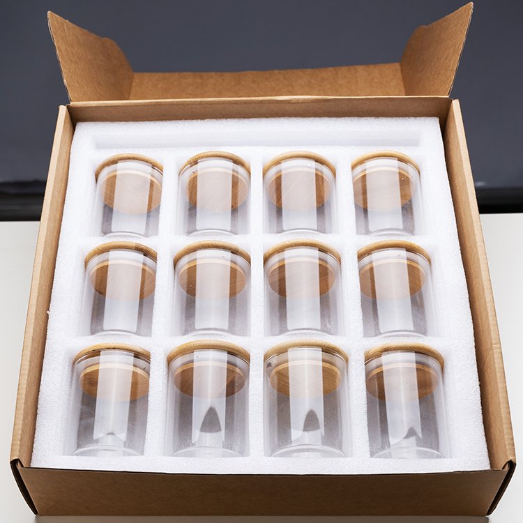 Top Selling kitchen 12pcs borosilicate air tight glass food storage jar set