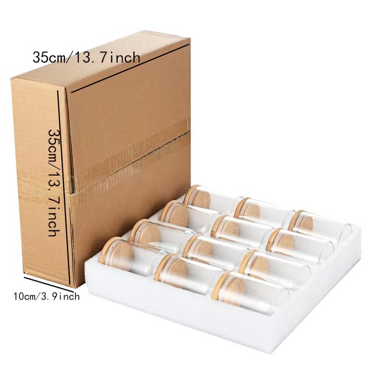 Top Selling kitchen 12pcs borosilicate air tight glass food storage jar set