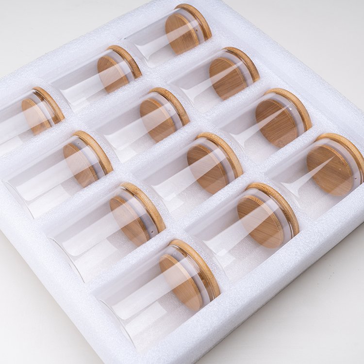 Top Selling kitchen 12pcs borosilicate air tight glass food storage jar set