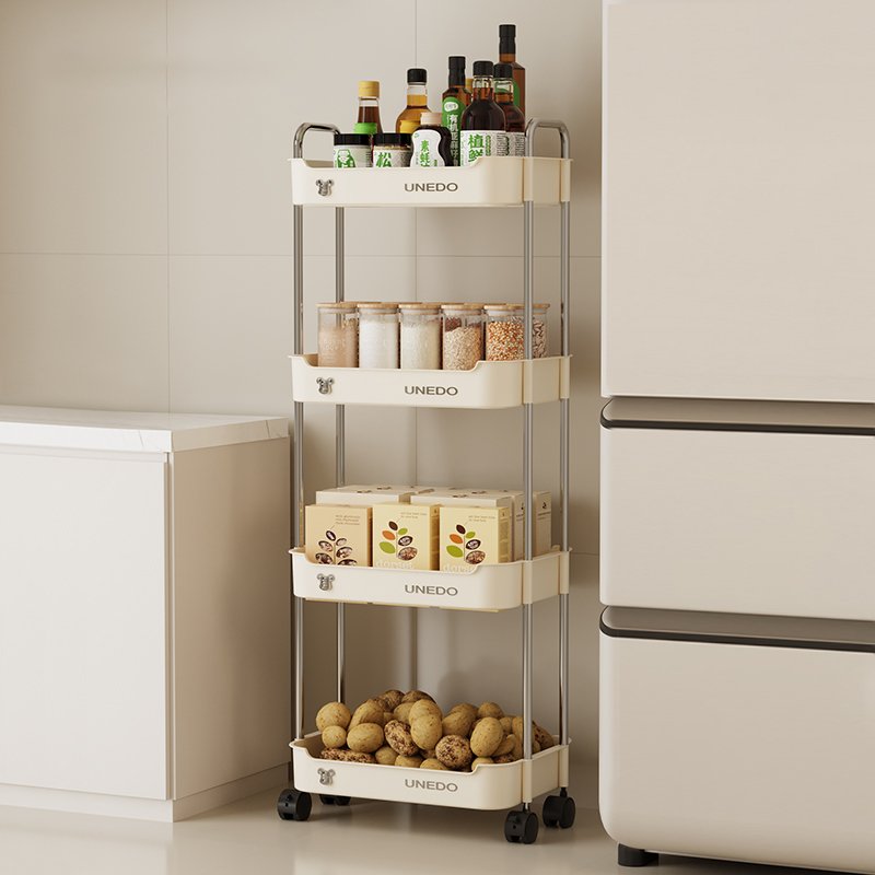 Wannuo Kitchen shelf cart Multi-layer space large capacity Multi-functional removable food storage rack with wheels