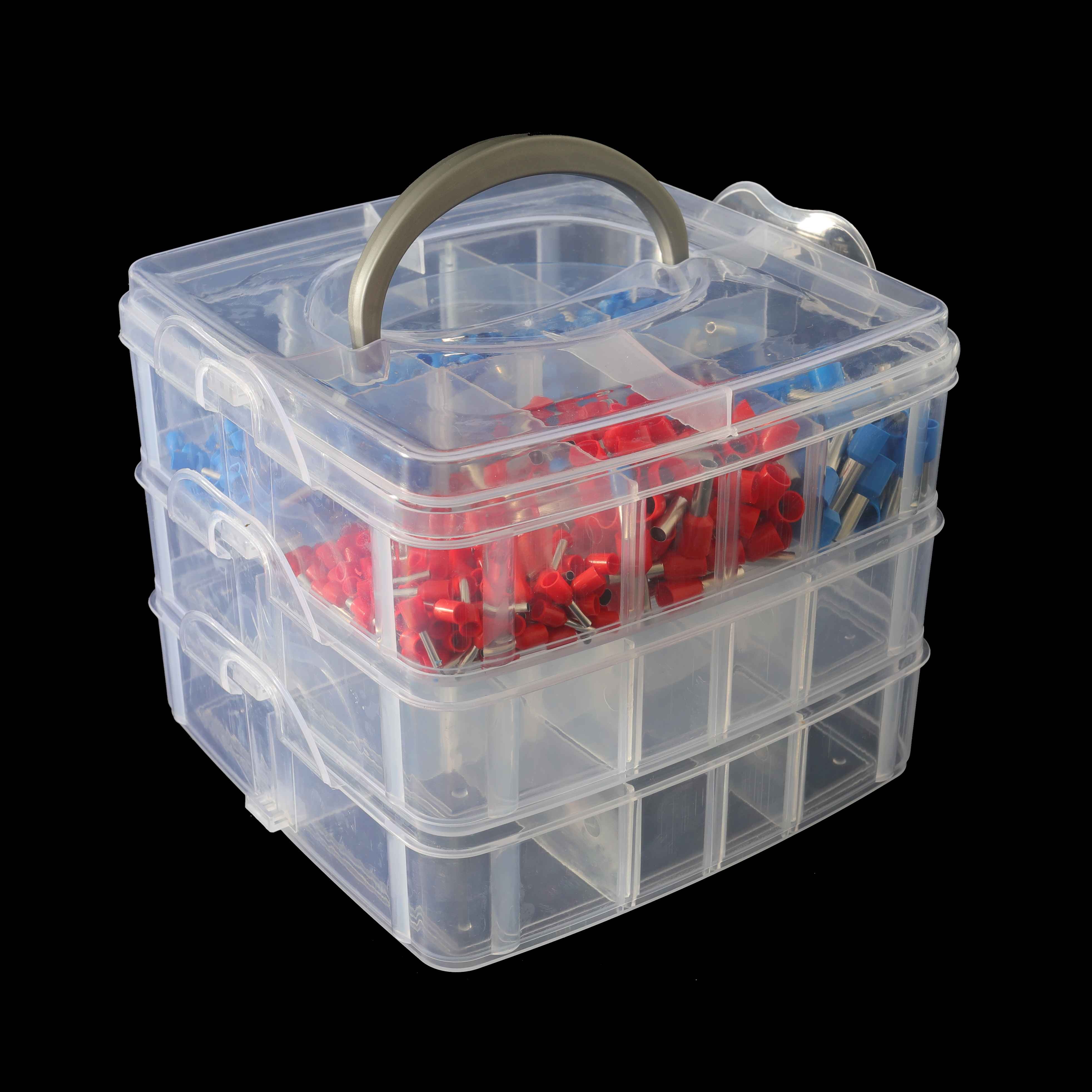 Versatile Miscellaneous Item jewelry makeup Organizer Storage tools Box Necklace Ring Earring Clear Small Parts