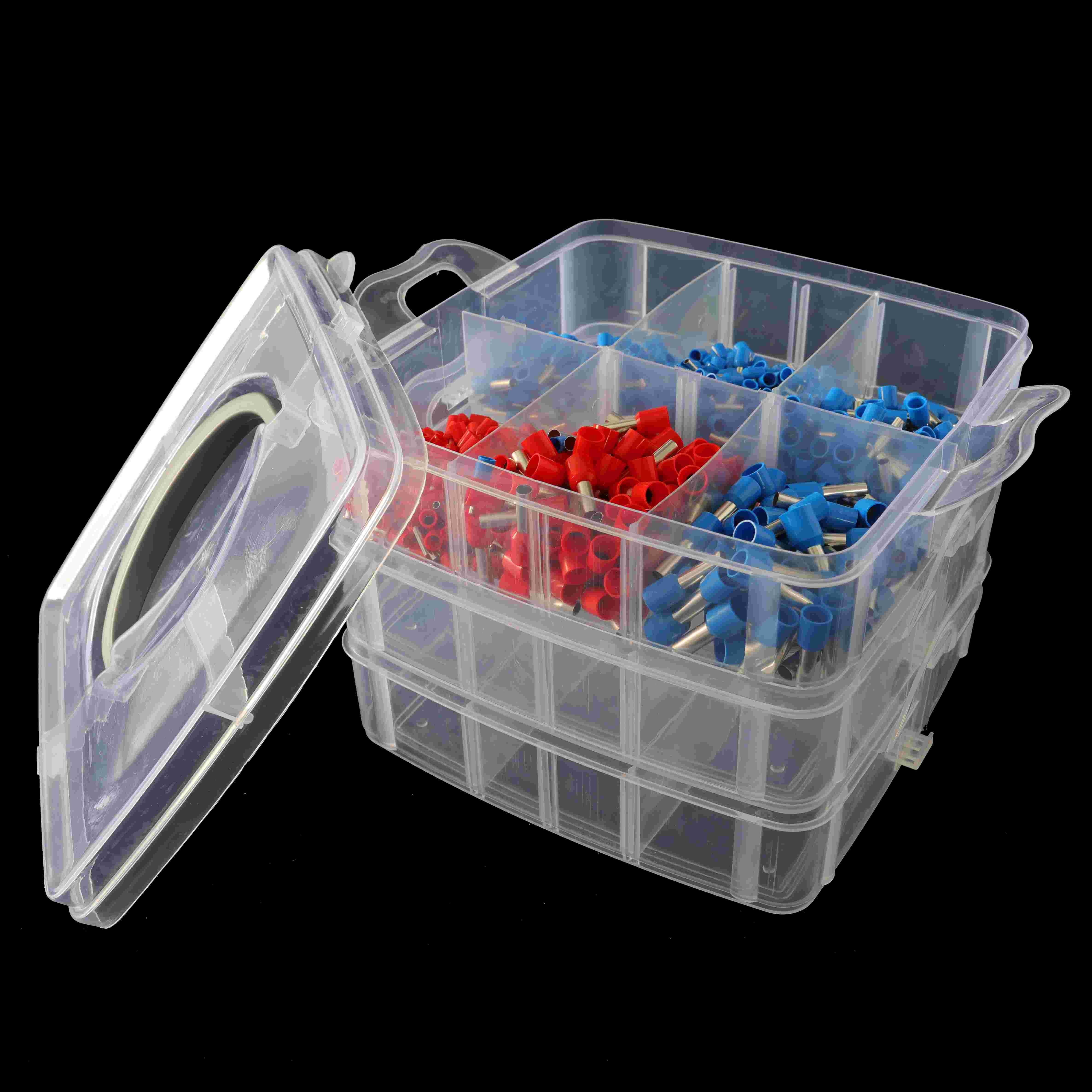 Versatile Miscellaneous Item jewelry makeup Organizer Storage tools Box Necklace Ring Earring Clear Small Parts
