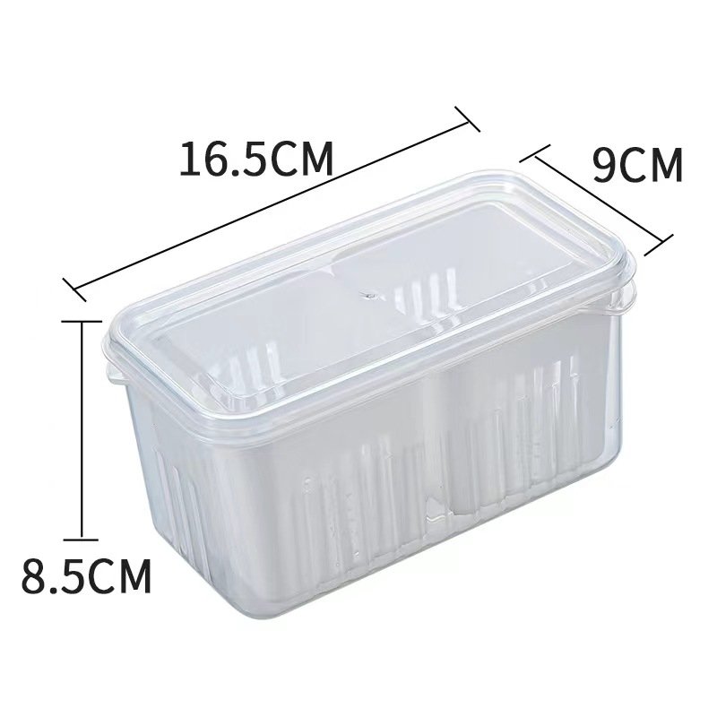 Kitchen scallion storage box 6+1 Food Storage Container Detachable Drain Basket Vegetables Sealed Keeper for Ginger Garlic Onion