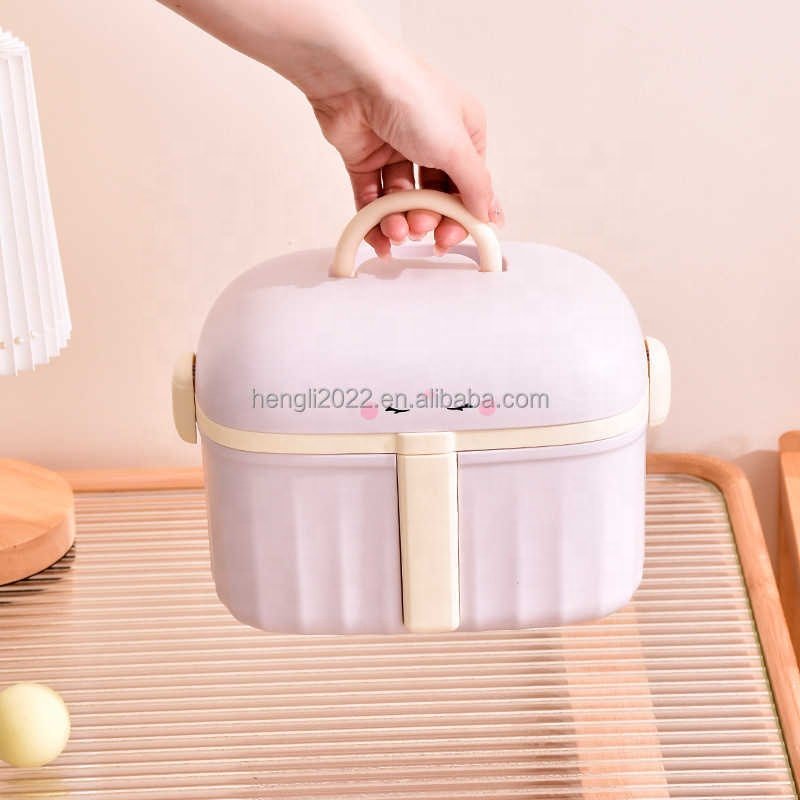 Household With Lid Storage Box Stacked Dustproof Portable Storage Box Storage Box Toys Clothes Cosmetics