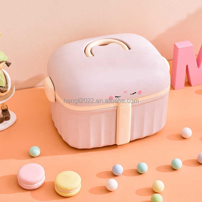 Household With Lid Storage Box Stacked Dustproof Portable Storage Box Storage Box Toys Clothes Cosmetics