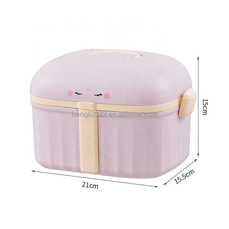 Household With Lid Storage Box Stacked Dustproof Portable Storage Box Storage Box Toys Clothes Cosmetics
