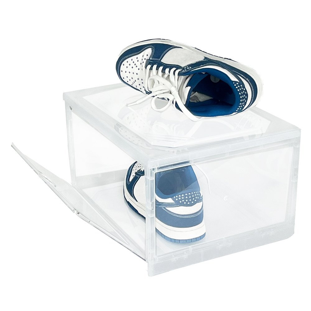Shoe Containers Shoe Boxes Clear Plastic Stackable Shoe Storage Boxes for Women Men