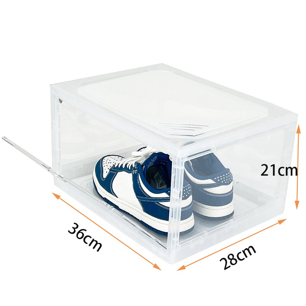 Shoe Containers Shoe Boxes Clear Plastic Stackable Shoe Storage Boxes for Women Men