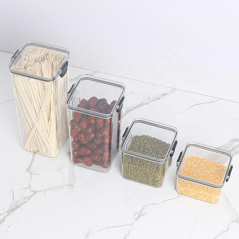 Airtight Plastic Container for Cereal Food Storage Containers Pantry Organizers 1000ml