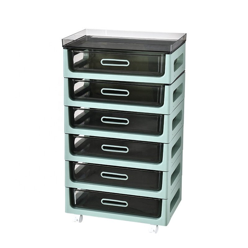 Makeup organizer desktop office storage box cabinet drawer type dustproof cosmetic lipstick plastic for bedroom accessories bins