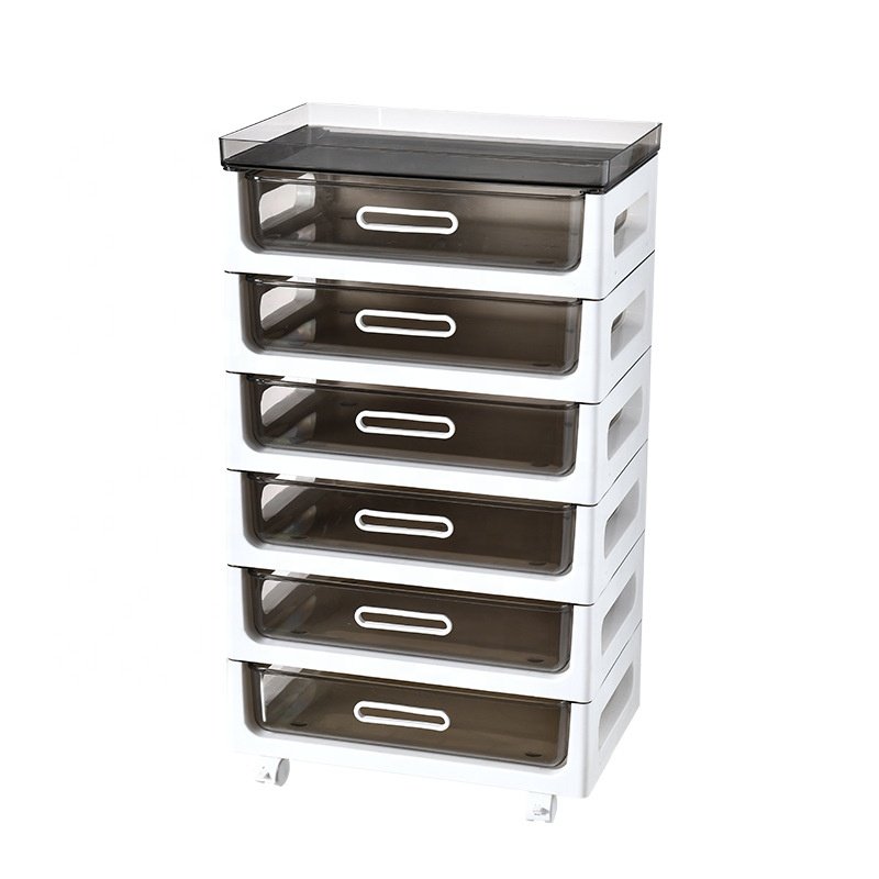 Makeup organizer desktop office storage box cabinet drawer type dustproof cosmetic lipstick plastic for bedroom accessories bins