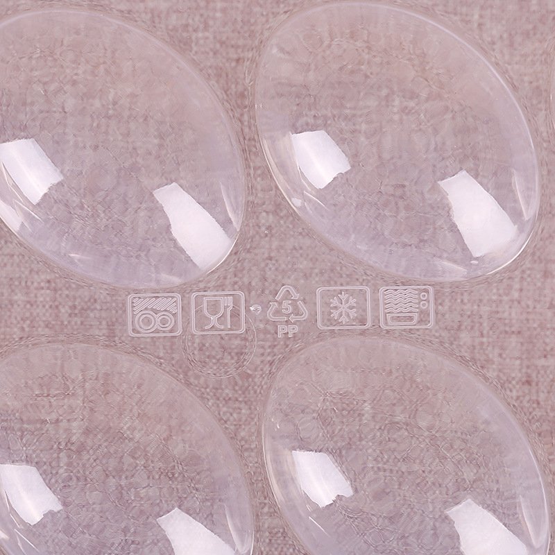 24 grid household refrigerator portable egg storage box folded preservation box multi-layer plastic food fruit and egg tray
