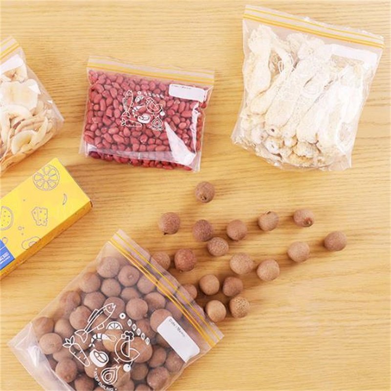 30 Pack Small Size Reclosable Zipper Bag With Expandable Bottom Freezer Slider Food Storage Bag