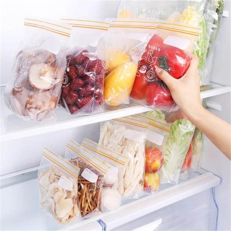 30 Pack Small Size Reclosable Zipper Bag With Expandable Bottom Freezer Slider Food Storage Bag