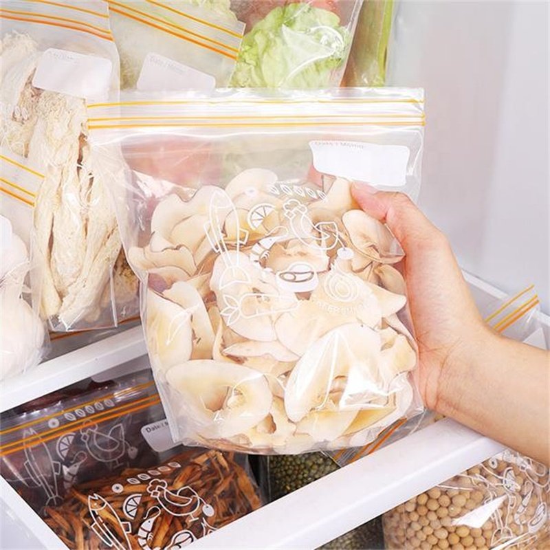 30 Pack Small Size Reclosable Zipper Bag With Expandable Bottom Freezer Slider Food Storage Bag