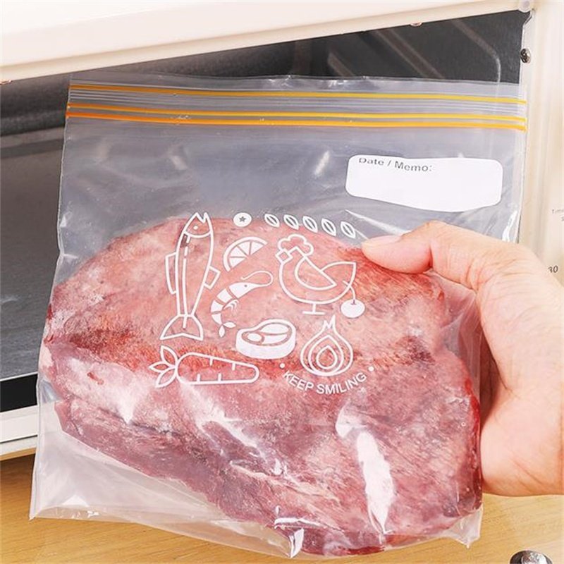 30 Pack Small Size Reclosable Zipper Bag With Expandable Bottom Freezer Slider Food Storage Bag