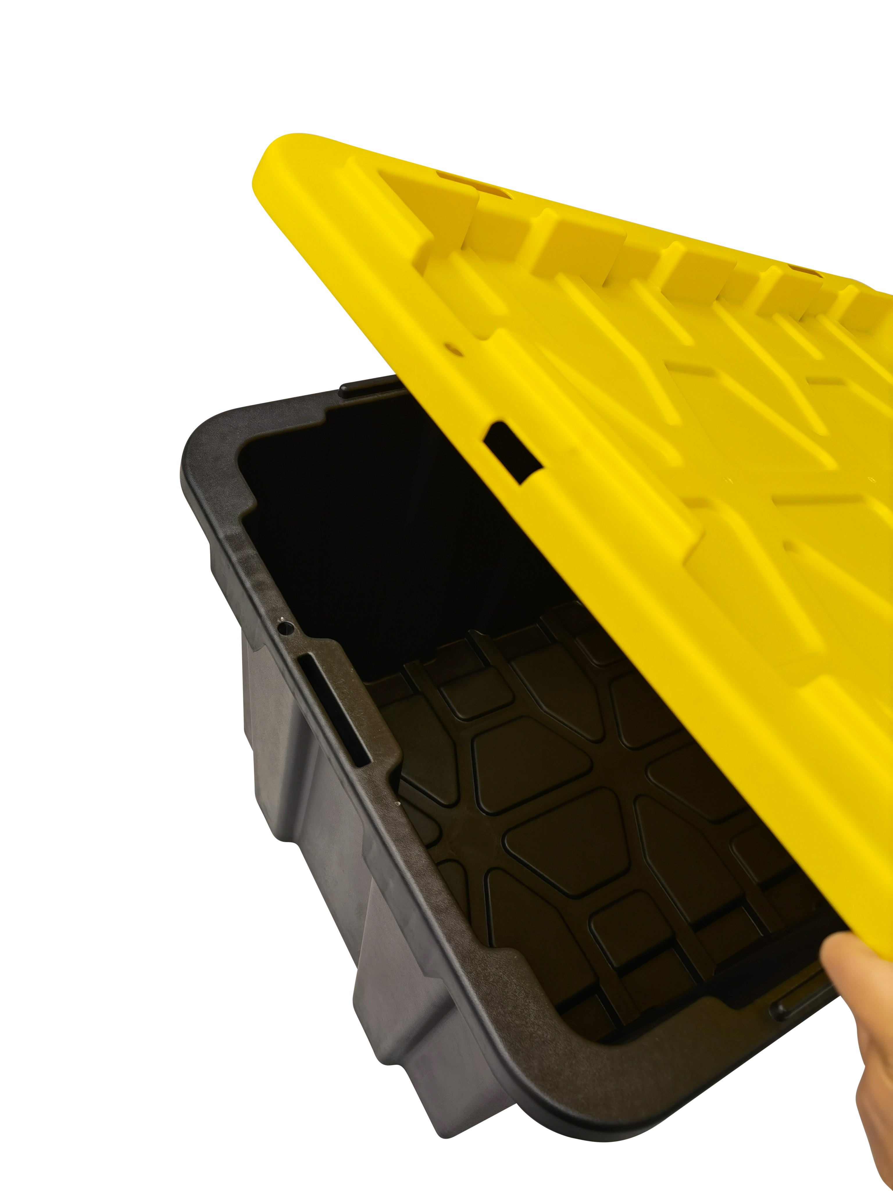 Multifunctional 60l colored plastic heavy duty storage box for sale