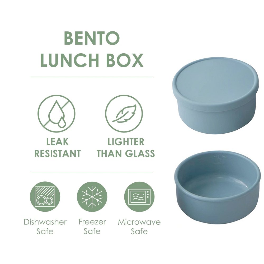 Wholesale 250ml 700ml round travel BPA free airtight pizza doughproof silicone food storage snack containers