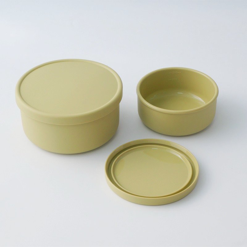 Wholesale 250ml 700ml round travel BPA free airtight pizza doughproof silicone food storage snack containers