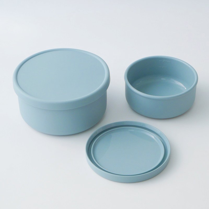 Wholesale 250ml 700ml round travel BPA free airtight pizza doughproof silicone food storage snack containers